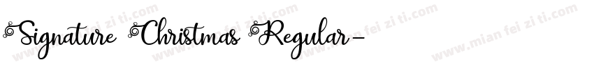 Signature Christmas Regular字体转换